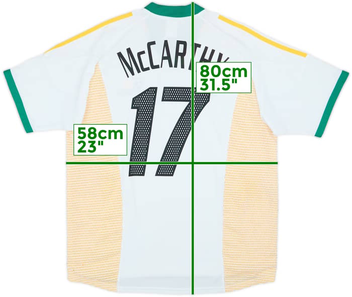 2002-04 South Africa Away Shirt McCarthy #17 - 5/10 - (L)