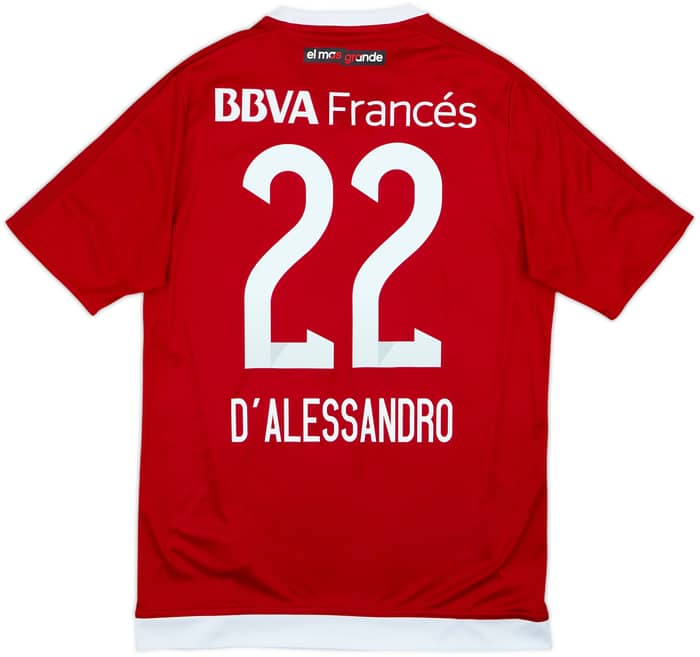 Camiseta de visitante del River Plate 2016-17 D'Alessandro #22 - 9/10 - (S)