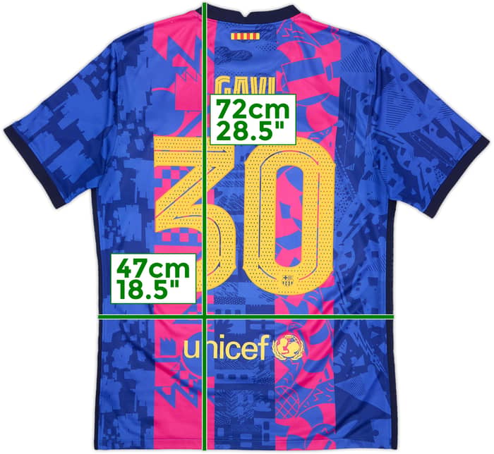 2021-22 Barcelona Third Shirt Gavi #30 - 6/10 - (M)