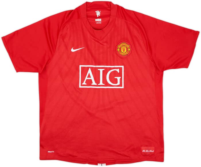 2007-09 Manchester United Home Shirt Ronaldo #7 - 6/10 - (XL)
