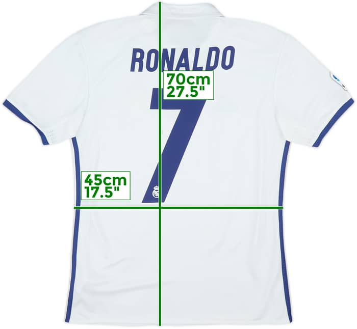 2016-17 Real Madrid Home Shirt Ronaldo #7 - 5/10 - (S)