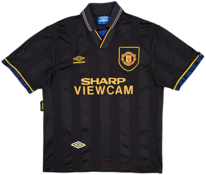 1993-95 Manchester United Away Shirt Cantona #7 - 8/10 - (M)