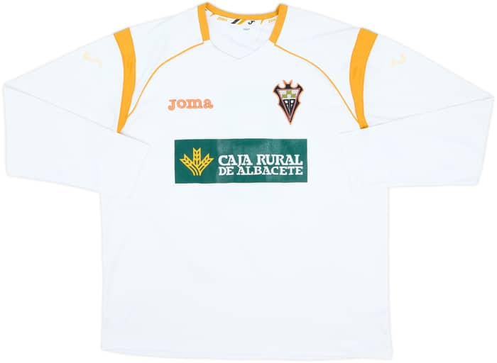 2010-11 Albacete Match Issue Home L/S Shirt #8