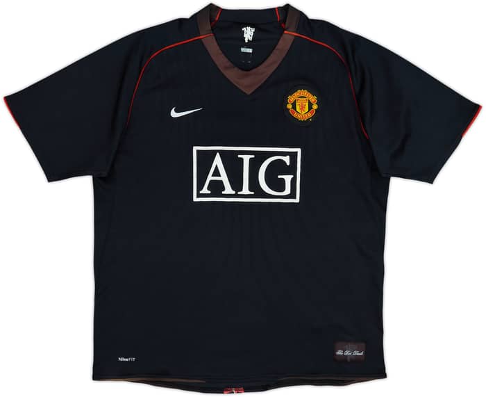 2007-08 Manchester United Away Shirt - 4/10 - (XL)