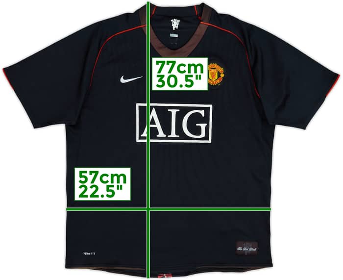 2007-08 Manchester United Away Shirt - 4/10 - (XL)