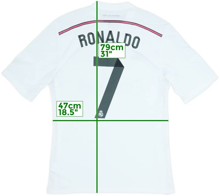 2014-15 Real Madrid Home Shirt Ronaldo #7 - 5/10 - (L)