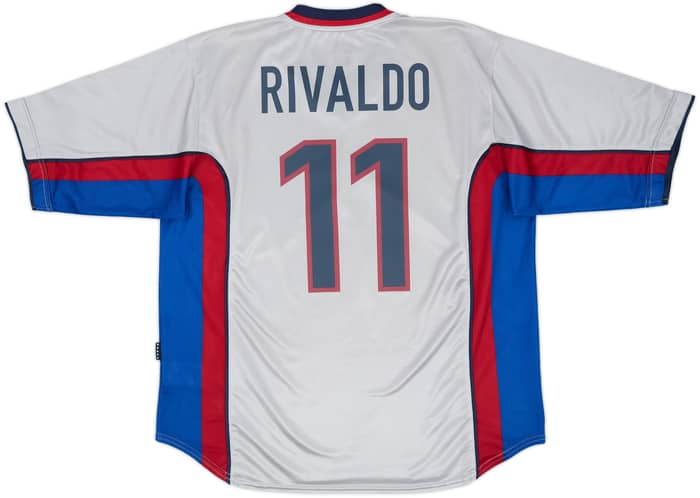 1999-01 Barcelona Away Shirt Rivaldo #11 - 8/10 - (XL)
