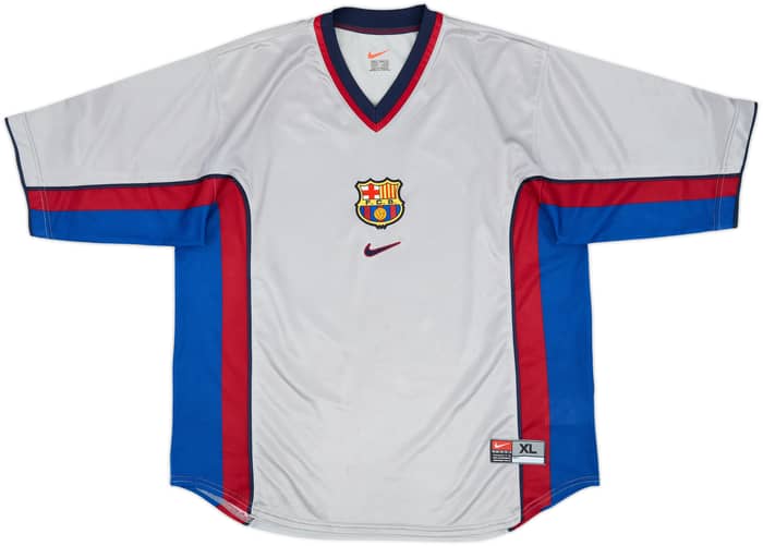 1999-01 Barcelona Away Shirt Rivaldo #11 - 8/10 - (XL)