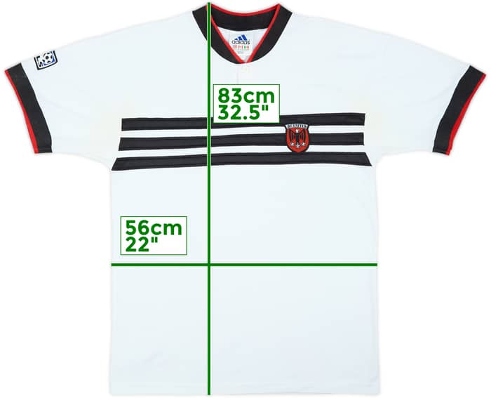 1996-98 DC United Camiseta Visitante - 7/10 - (L)