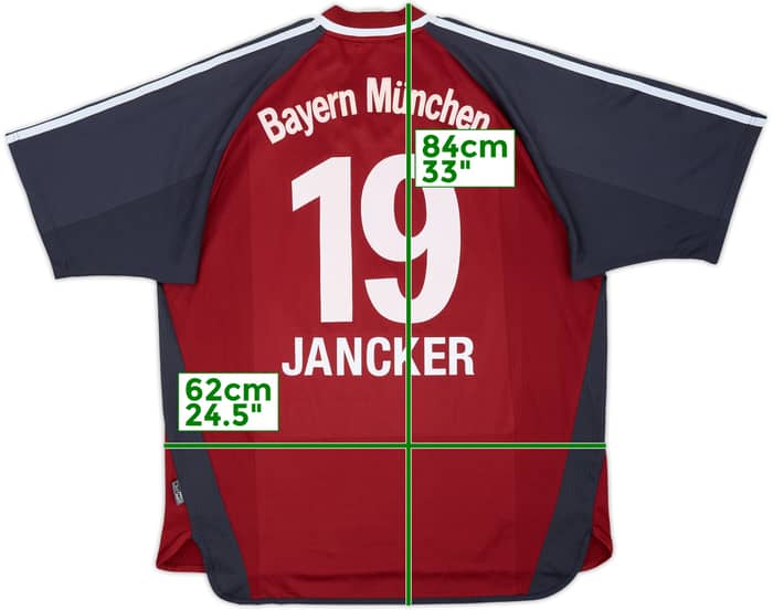 2001-02 Bayern Munich Home Shirt Jancker #19 - 8/10 - (XL)