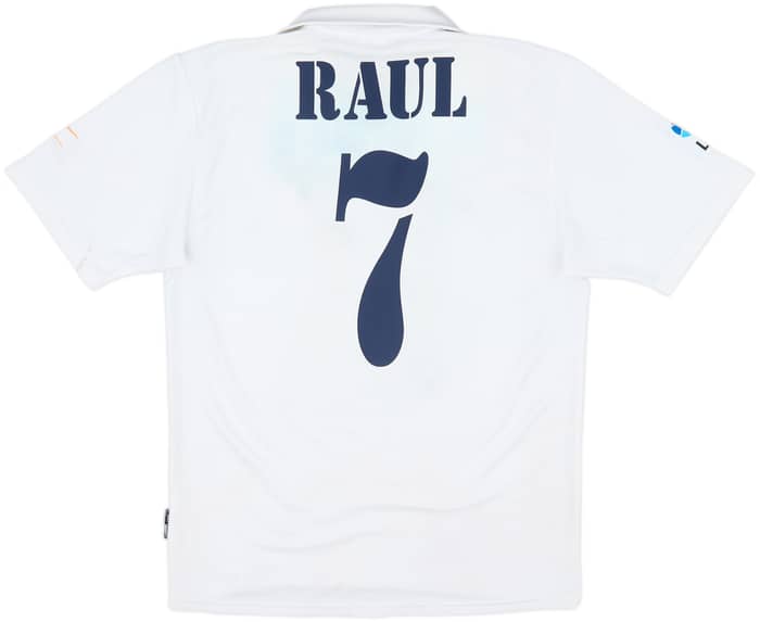 2002-03 Real Madrid Camiseta Local del Centenario Raul #7 - 4/10 - (S)