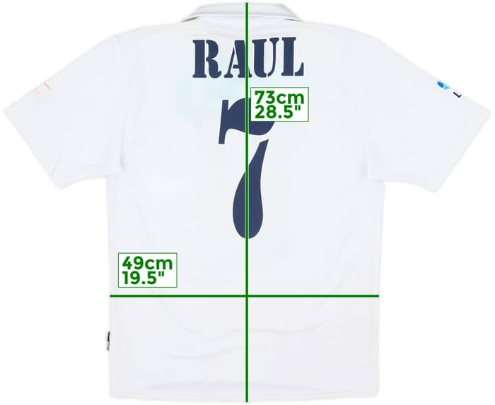 2002-03 Real Madrid Camiseta Local del Centenario Raul #7 - 4/10 - (S)