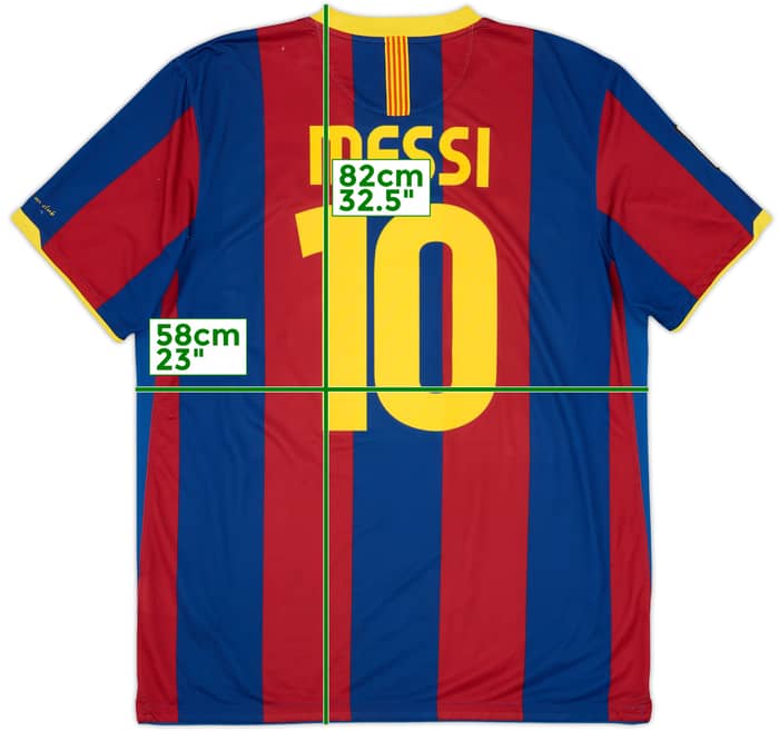 2010-11 Barcelona Home Shirt Messi #10 - 5/10 - (XL)