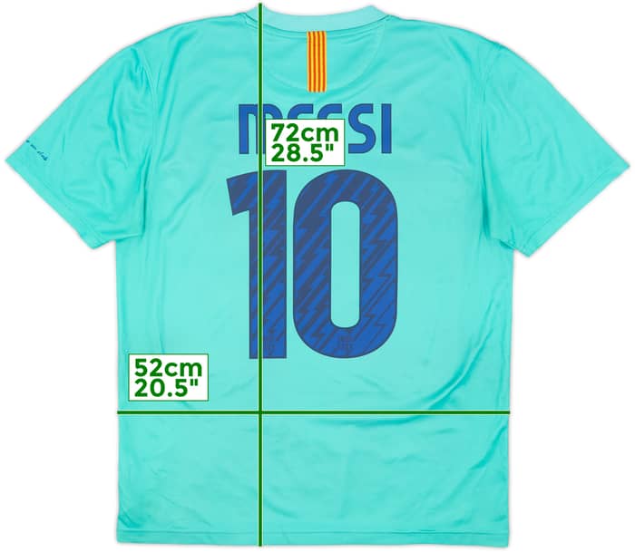 2010-11 Barcelona Basic Away Shirt Messi #10 - 5/10 - (M)
