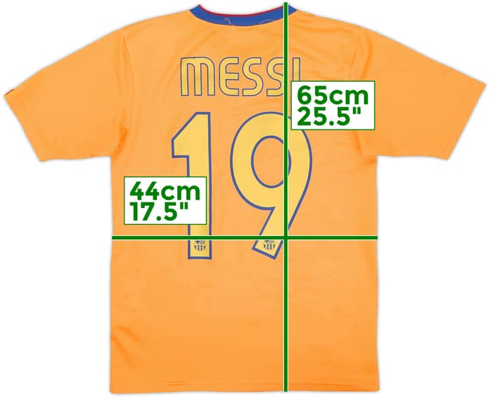 2006-08 Barcelona Basic Away Shirt Messi #19 - 8/10 - (XL.Boys)