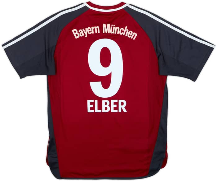 2001-02 Bayern Munich Home Shirt Elber #9 - 7/10 - (XL.Boys)