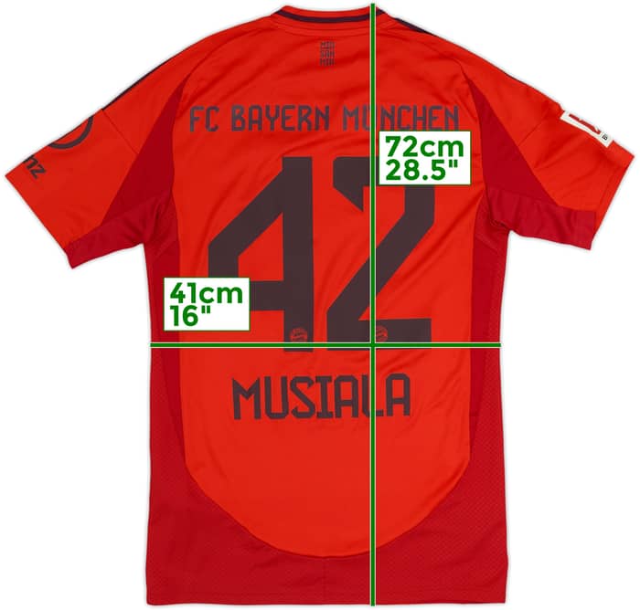 2024-25 Bayern Munich Home Shirt Musiala #42 - 9/10 - (XS)