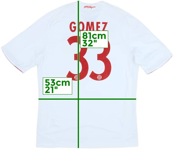 2008-09 Bayern Munich Third Shirt Gomez #33 - 7/10 - (M)