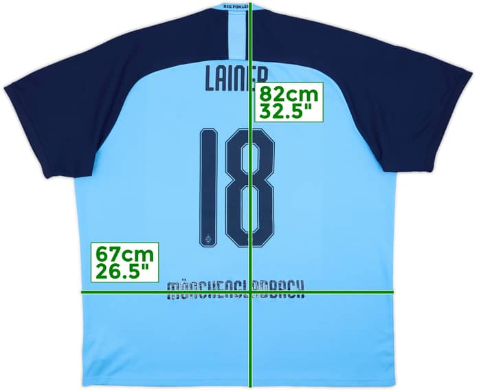 2019-20 Borussia Monchengladbach Away Shirt Lainer #18 - 6/10 - (4XL)