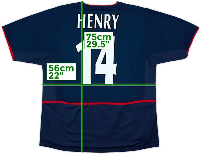 2002-04 Arsenal Away Shirt Henry #14 - 8/10 - (L)