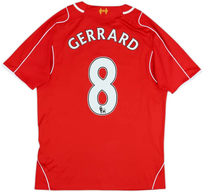 2014-15 Liverpool Home Shirt Gerrard #8 - 6/10 - (M)