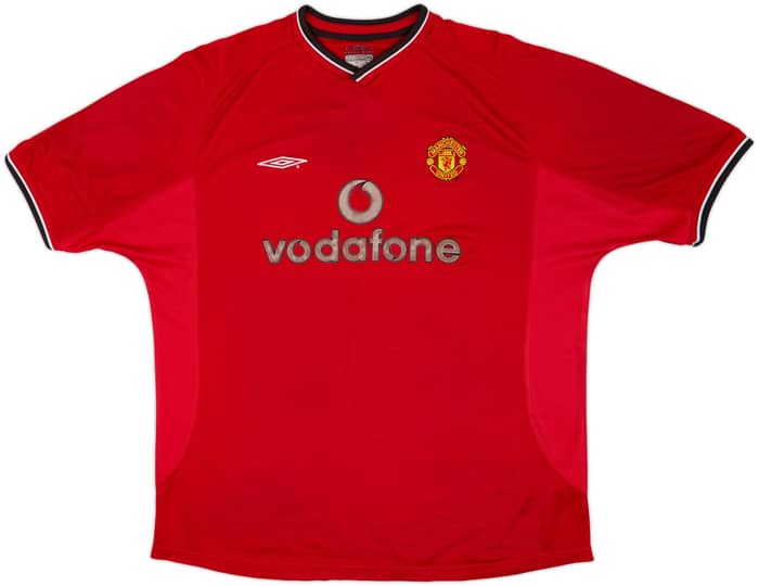 2000-02 Manchester United Home Shirt - 4/10 - (XL)