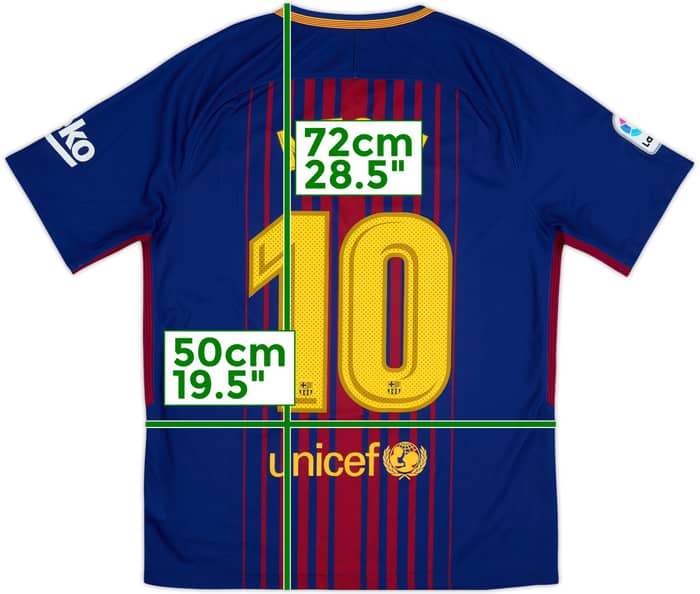 2017-18 Barcelona Home Shirt Messi #10 - 6/10 - (M)