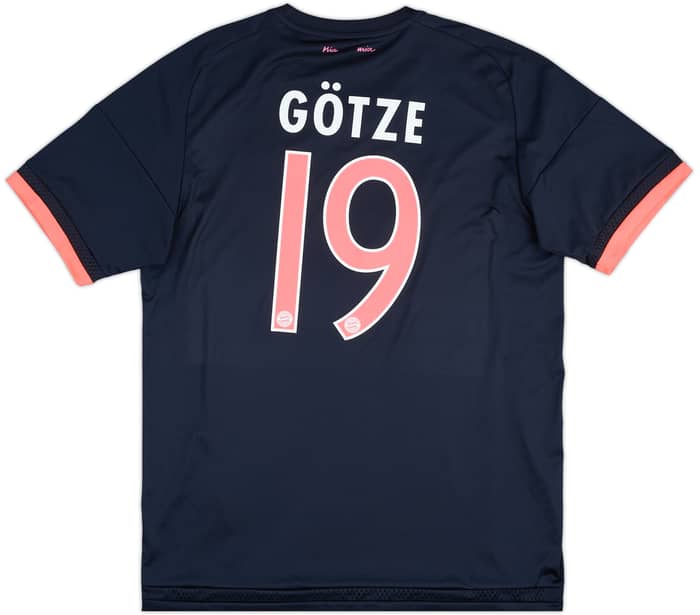 2015-16 Bayern Munich Third Shirt Gotze #19 - 8/10 - (L)