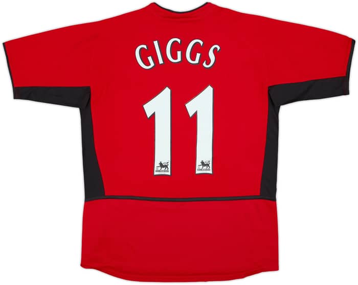 2002-04 Manchester United Home Shirt Giggs #11 - 8/10 - (13-15 Years)
