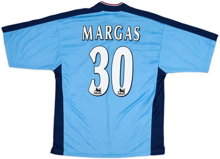 1997-98 West Ham Away Shirt Margas #30 - 8/10 - (L)