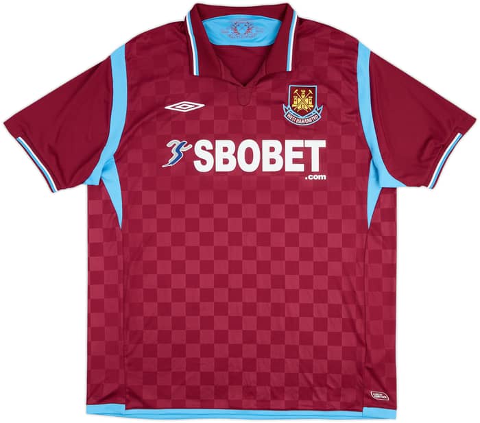 2009-10 West Ham Home Shirt Noble #16 - 8/10 - (XL)