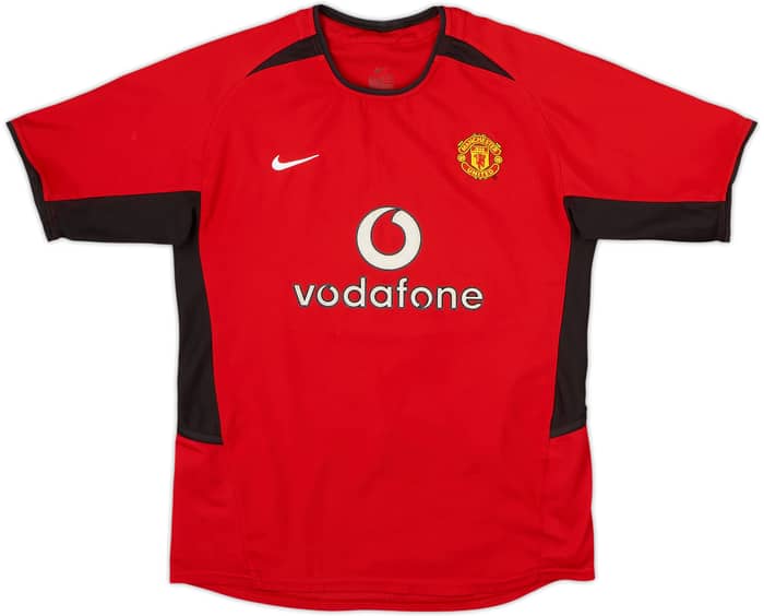 2002-04 Manchester United Home Shirt - 8/10 - (13-14 Years)