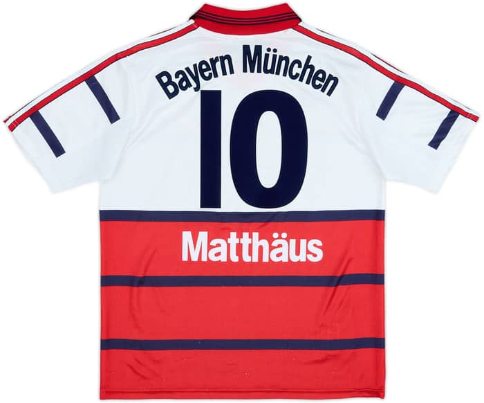 1998-00 Bayern Munich Away Shirt Matthaus #10 - 8/10 - (15-16 Years)