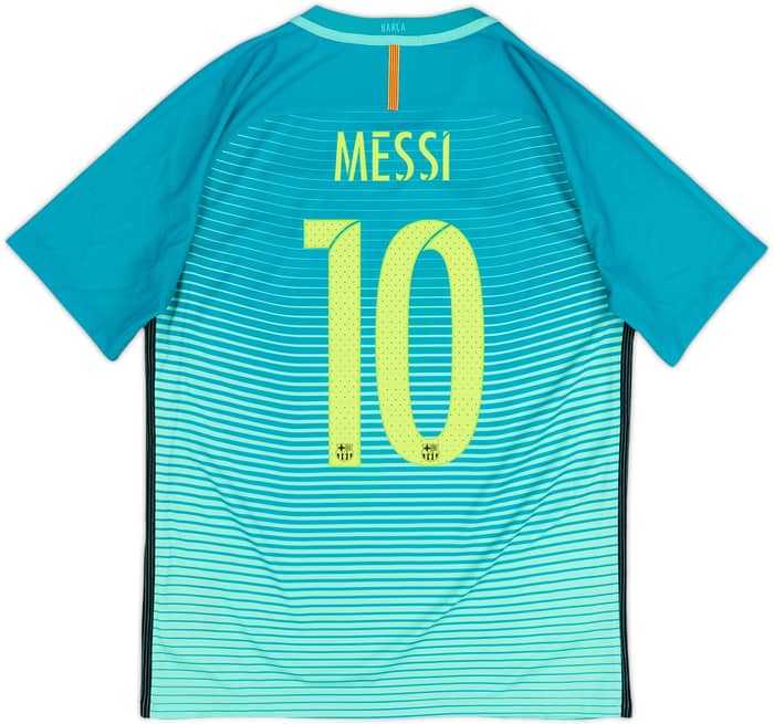2016-17 Barcelona Authentic Third Shirt Messi #10 - 7/10 - (M)