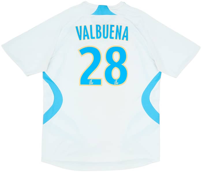 2007-08 Olympique Marseille Home Shirt Valbuena #28 - 7/10 - (XL)
