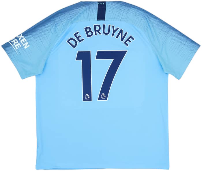 2018-19 Manchester City Home Shirt De Bruyne #17 - 6/10 - (XL)