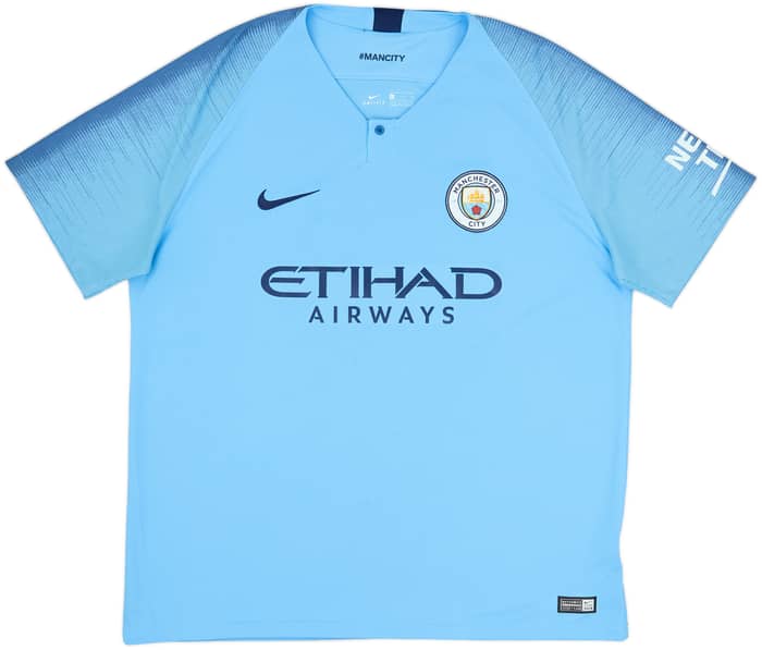 2018-19 Manchester City Home Shirt De Bruyne #17 - 6/10 - (XL)