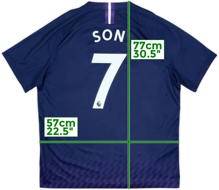 2019-20 Tottenham Away Shirt Son #7 - 10/10 - (XL)