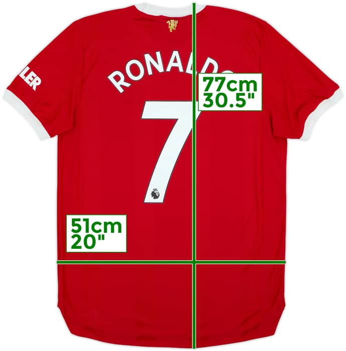 Camiseta auténtica de local del Manchester United 2021-22 Ronaldo #7 - 5/10 - (L)