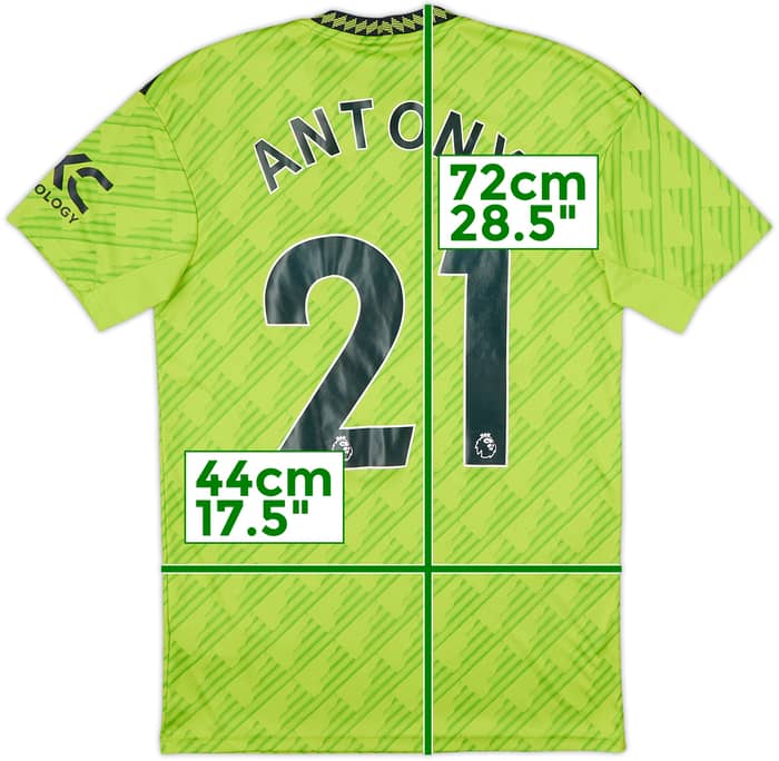 2022-23 Manchester United Third Shirt Antony #21 - 7/10 - (S)