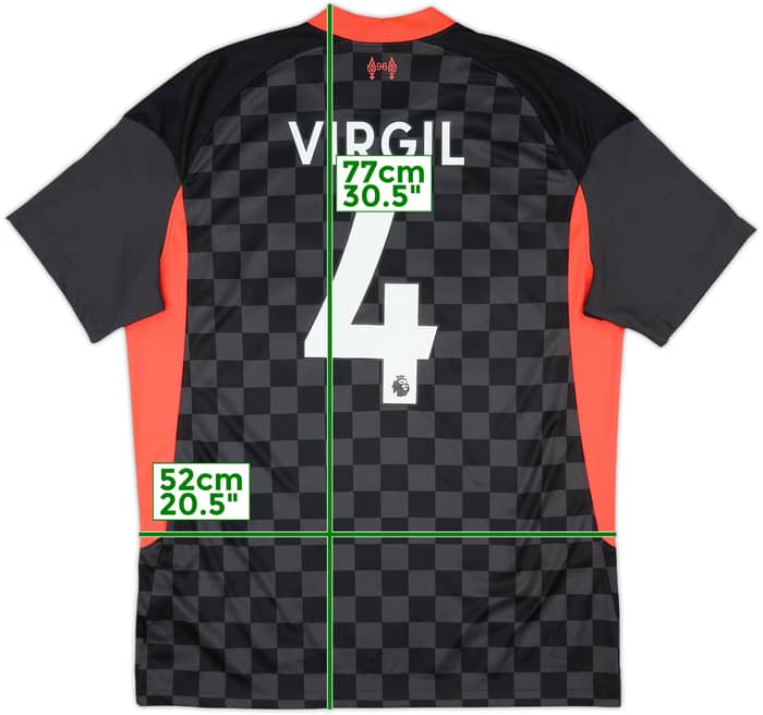 2020-21 Liverpool Tercera Camiseta Virgil #4 - 9/10 - (L)