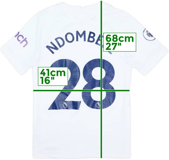 2021-22 Tottenham Home Shirt Ndombele #28 - 5/10 - (XS)