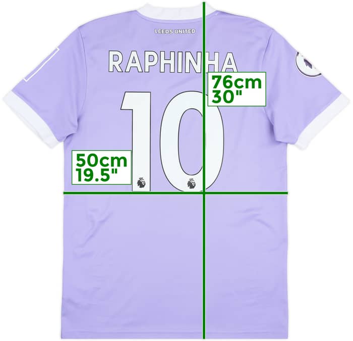 2021-22 Leeds United Third Shirt Raphinha #10 - 8/10 - (M)