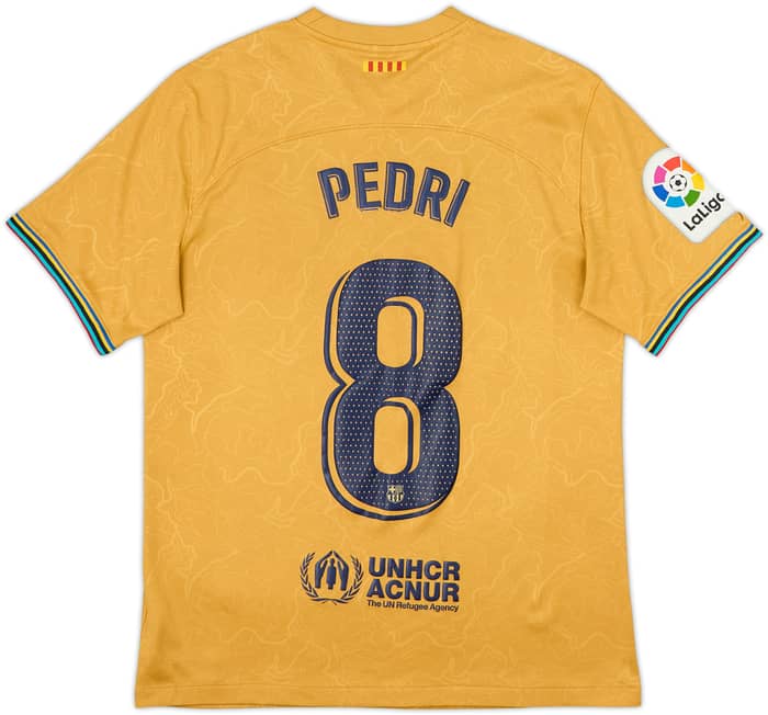 2022-23 Barcelona Away Shirt Pedri #8 - 6/10 - (M)