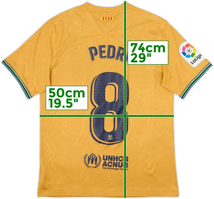 2022-23 Barcelona Away Shirt Pedri #8 - 6/10 - (M)