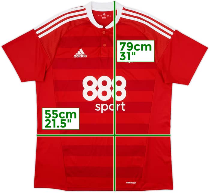 2016-17 Nottingham Forest Home Shirt - 9/10 - (L)