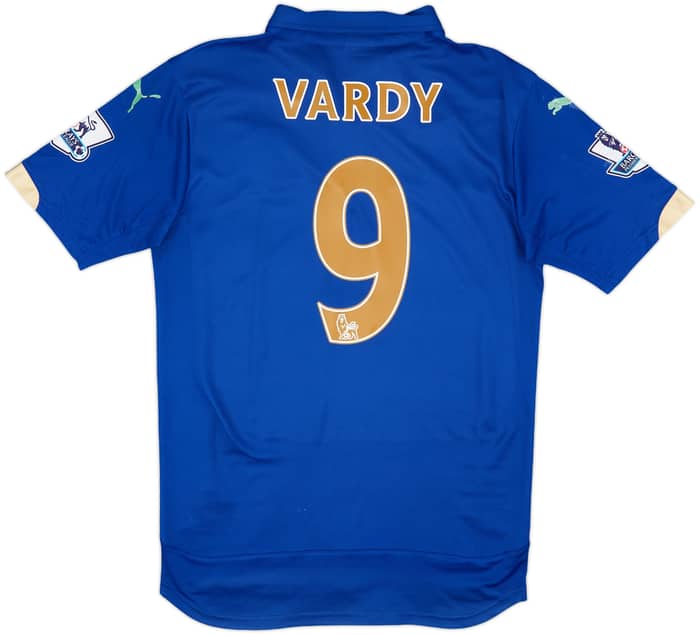 2014-15 Leicester Home Shirt Vardy #9 - 4/10 - (S)