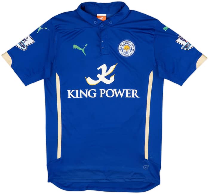 2014-15 Leicester Home Shirt Vardy #9 - 4/10 - (S)
