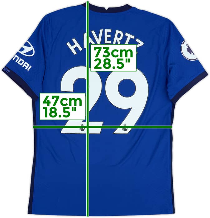 2020-21 Chelsea Authentic Home Shirt Havertz #29 - 8/10 - (M)