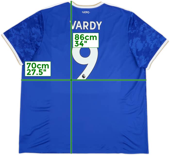 2021-22 Leicester Home Shirt Vardy #9 - 10/10 - (3XL)